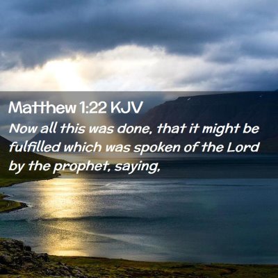 Matthew 1:22 KJV Free Bible Images