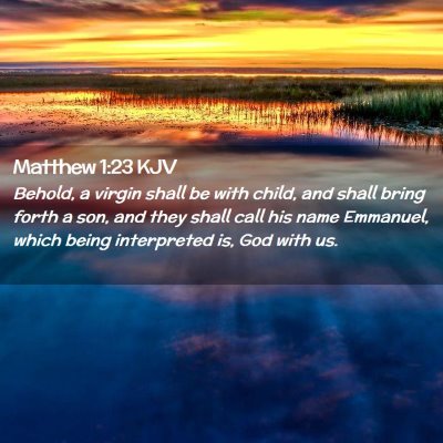 Matthew 1:23 KJV Free Bible Images