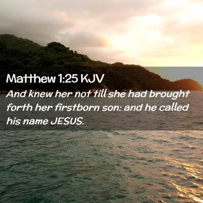 Matthew 1:25 KJV Free Bible Images