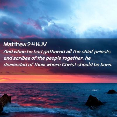 Matthew 2:4 KJV Free Bible Images