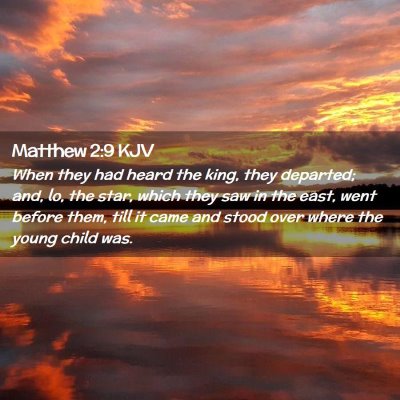 Matthew 2:9 KJV Free Bible Images