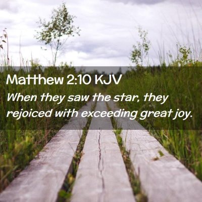 Matthew 2:10 KJV Free Bible Images