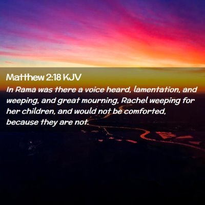 Matthew 2:18 KJV Free Bible Images