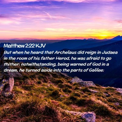 Matthew 2:22 KJV Free Bible Images