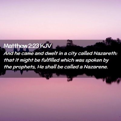 Matthew 2:23 KJV Free Bible Images