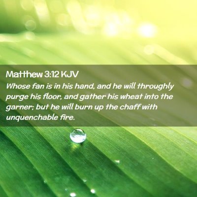 Matthew 3:12 KJV Free Bible Images