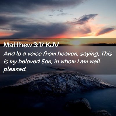 Matthew 3:17 KJV Free Bible Images