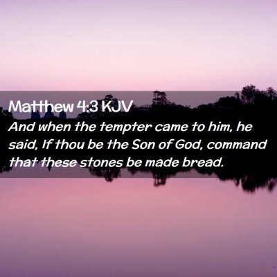 Matthew 4:3 KJV Free Bible Images