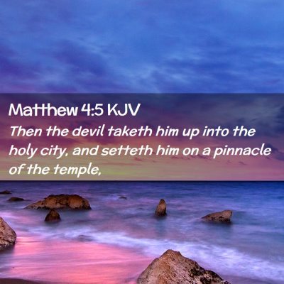 Matthew 4:5 KJV Free Bible Images