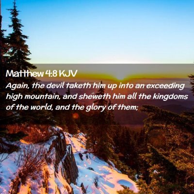 Matthew 4:8 KJV Free Bible Images