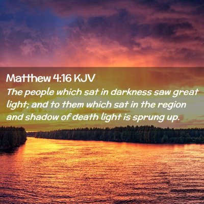 Matthew 4:16 KJV Free Bible Images