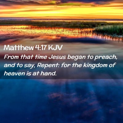 Matthew 4:17 KJV Free Bible Images