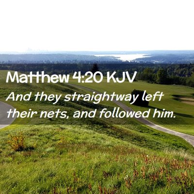 Matthew 4:20 KJV Free Bible Images