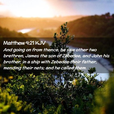 Matthew 4:21 KJV Free Bible Images