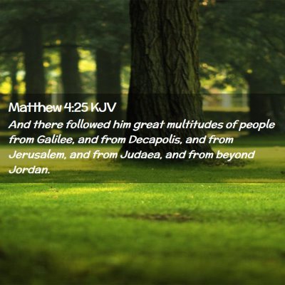 Matthew 4:25 KJV Free Bible Images