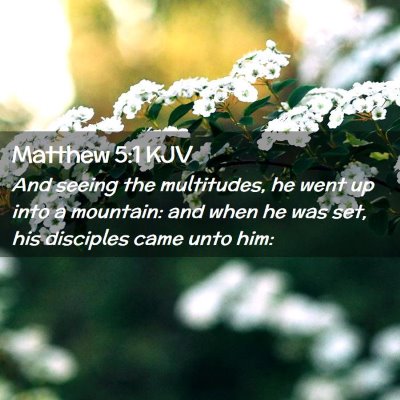 Matthew 5:1 KJV Free Bible Images