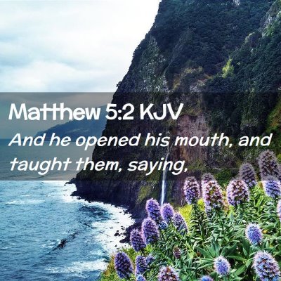 Matthew 5:2 KJV Free Bible Images