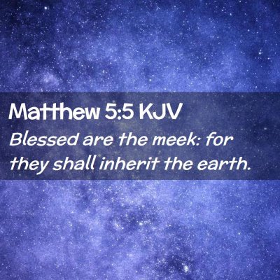 Matthew 5:5 KJV Free Bible Images