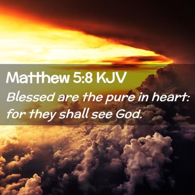 Matthew 5:8 KJV Free Bible Images