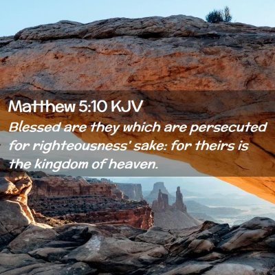 Matthew 5:10 KJV Free Bible Images