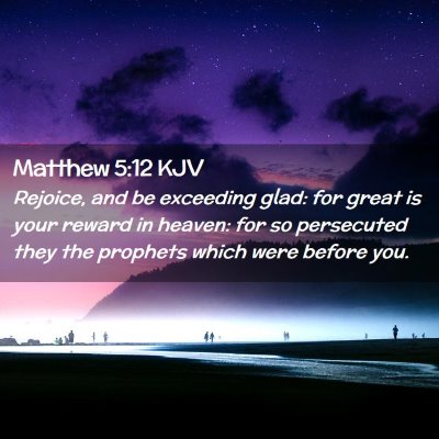 Matthew 5:12 KJV Free Bible Images