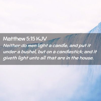 Matthew 5:15 KJV Free Bible Images