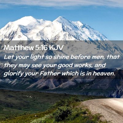 Matthew 5:16 KJV Free Bible Images