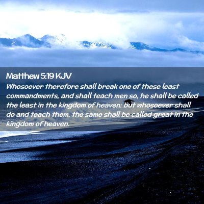 Matthew 5:19 KJV Free Bible Images