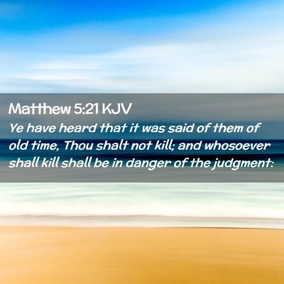 Matthew 5:21 KJV Free Bible Images