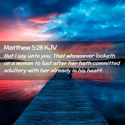 Matthew 5:28 KJV Free Bible Images