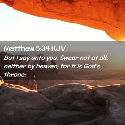 Matthew 5:34 KJV Free Bible Images