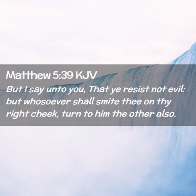 Matthew 5:39 KJV Free Bible Images