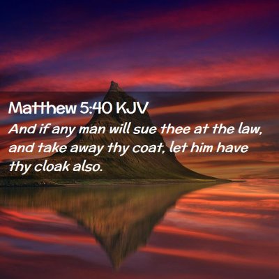 Matthew 5:40 KJV Free Bible Images