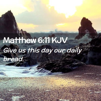 Matthew 6:11 KJV Free Bible Images