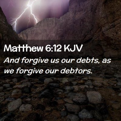 Matthew 6:12 KJV Free Bible Images