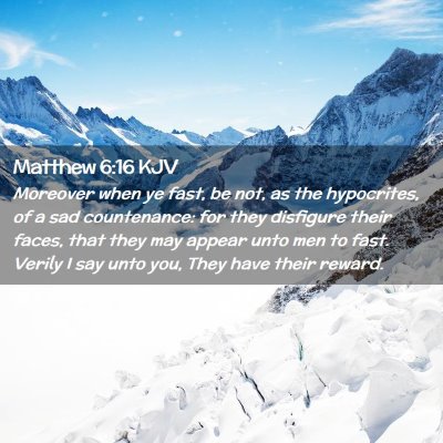 Matthew 6:16 KJV Free Bible Images