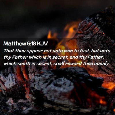 Matthew 6:18 KJV Free Bible Images