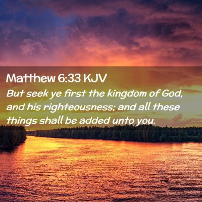 Matthew 6:33 KJV Free Bible Images