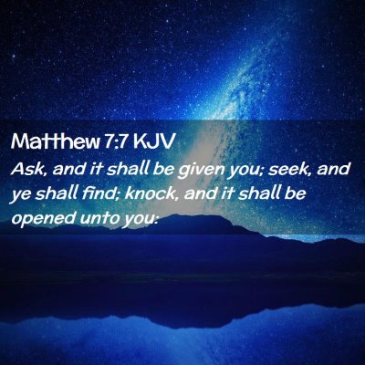 Matthew 7:7 KJV Free Bible Images