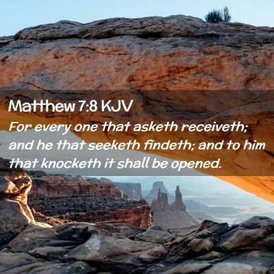 Matthew 7:8 KJV Free Bible Images