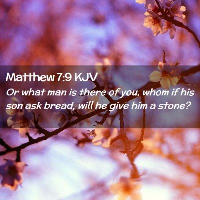 Matthew 7:9 KJV Free Bible Images