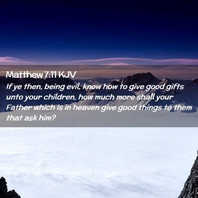 Matthew 7:11 KJV Free Bible Images