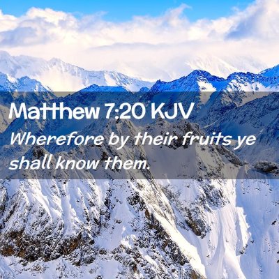 Matthew 7:20 KJV Free Bible Images