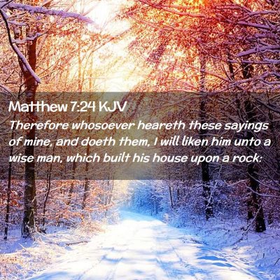 Matthew 7:24 KJV Free Bible Images