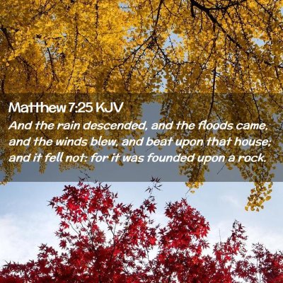 Matthew 7:25 KJV Free Bible Images