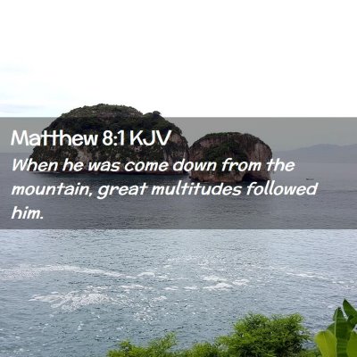 Matthew 8:1 KJV Free Bible Images