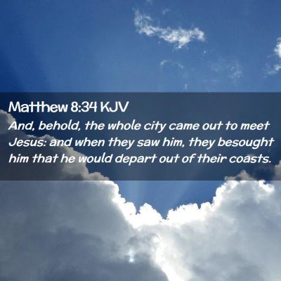 Matthew 8:34 KJV Free Bible Images