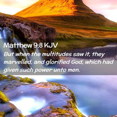 Matthew 9:8 KJV Free Bible Images