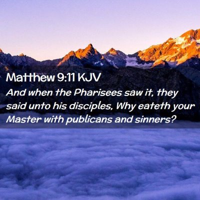 Matthew 9:11 KJV Free Bible Images