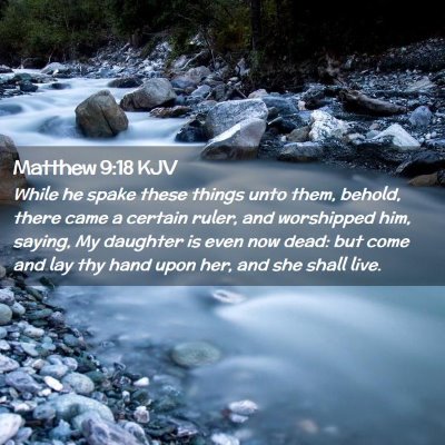 Matthew 9:18 KJV Free Bible Images